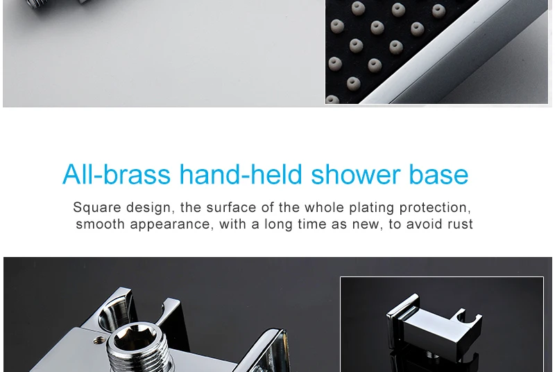 5 Function Shower System Thermostatic Faucets Embedded Ceiling Remote LED Shower Head 420710mm Mist Waterfall Shower (23)