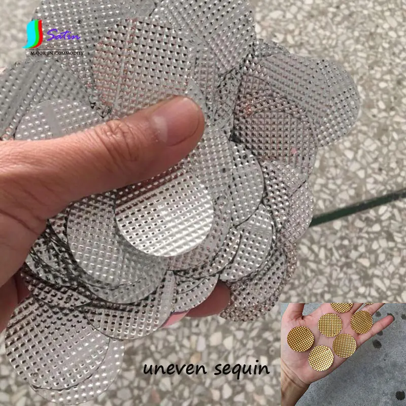 

Diameter 3cm Round Silvery,Gold Uneven Sequins,Bag/Clothes Decoration Not Smooth Round 30mm Indentation Sequin S0445L