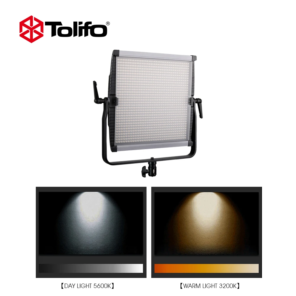 Светодиодный студийный светильник Tolifo GK1024B 3200-5600K с двухцветным контролем температуры и мобильным приложением для наружной фотосъемки и интервью