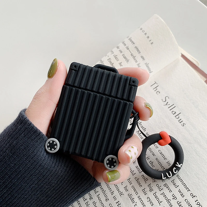 

Silicone Case Protective With With Keychain Cover Portable Pouch Anti Lost Protector Elegant Sleeve Fundas Accessories