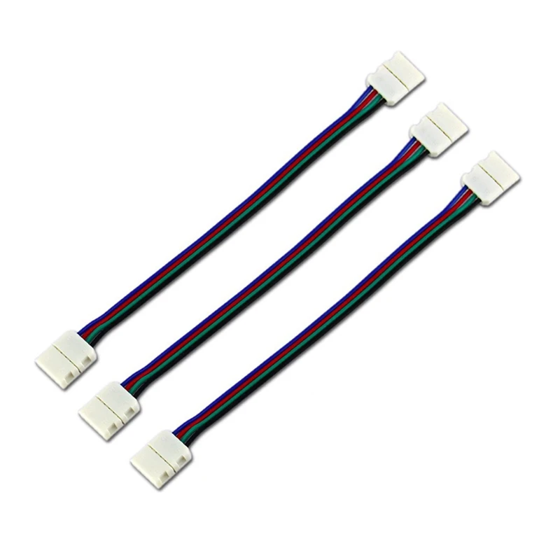 10PCS/LOT 10mm 4 Pin Connector LED PCB Connector Cable Adapter Two Ends For 5050 LED RGB Strip 10PCS/LOT 10mm 4 Pin Connector LED PCB Connector Cable Adapter Two Ends For 5050 LED RGB Strip