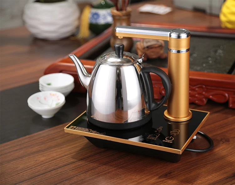 Интеллектуальный бытовой чайник для нагрева воды, автоматический электрический чайник, мини чайник из нержавеющей стали, бойлер для воды, 1л