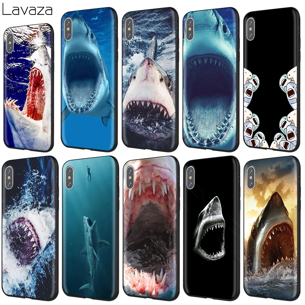 Чехол Lavaza с белой акулой для iPhone 11 Pro XS Max XR X 8 7 6 6S Plus 5 5s se | Мобильные телефоны и