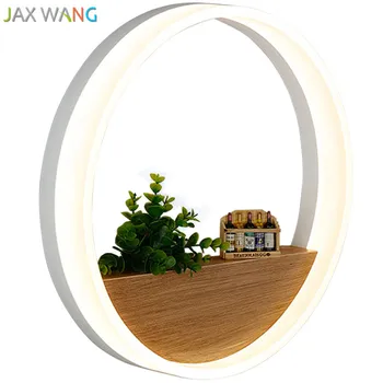 

Nordic Led Wall Lamp Modern Living Room Creative Personality Decor Wall Sconce Circular Aisle Lamp Bedroom Bedside Wall Lighting