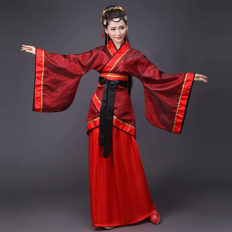 Китайский древний костюм для женщин Hanfu Danse Enfant сцены одежда Китай костюмы для оперы традиционное платье DL2859