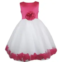 Sunny Fashion платья для девочек платье Роза Цветок Тюль Свадьба Карнавальное шествие Подружка невесты Дети одежда