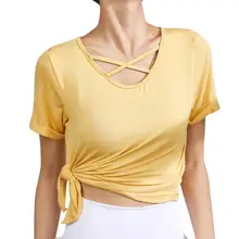 Женская Летняя Открытая тренировка Coolmax фитнес-тренировки для спортивной йоги футболка