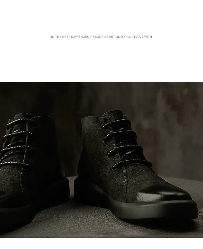 ZYYZYM/мужские ботинки из натуральной кожи; сезон осень; Caoutchouc; ботильоны; модная обувь; обувь на шнуровке; Мужская обувь высокого качества в стиле ретро
