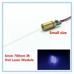 6 мм 780нм 1 мВт 5 мВт 10 мВт ИК точечный лазерный модуль промышленного класса APC драйвер