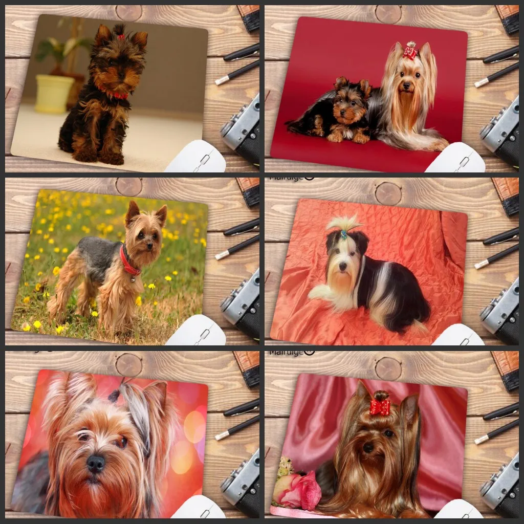 

Mairuige Big Promotion Yorkshire Terrier Dog Puppy Comfort Small Mouse Mat Gaming Mouse Pad Size 18x22cm Rubber Mousemats