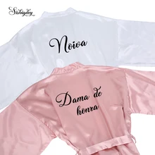 Moderno robe de noiva para madrinhas, vestimenta de noiva e casamento, cor rosa dusty feminino, kimono, irma, para festa de noiva