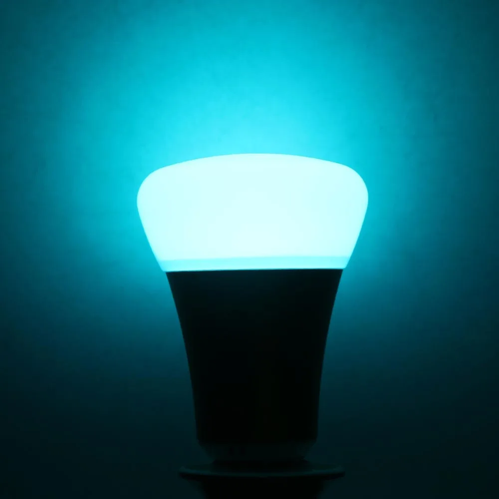 Новая золотая светодиодная RGB лампа E27 10 Вт цветные меняющиеся светодиодные лампы