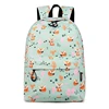 2023 New Waterproof Backpack For Women Cute Fox Printing Backpack Student Cartoon School Bags  Large Size Laptop Bookbag MN1401 6