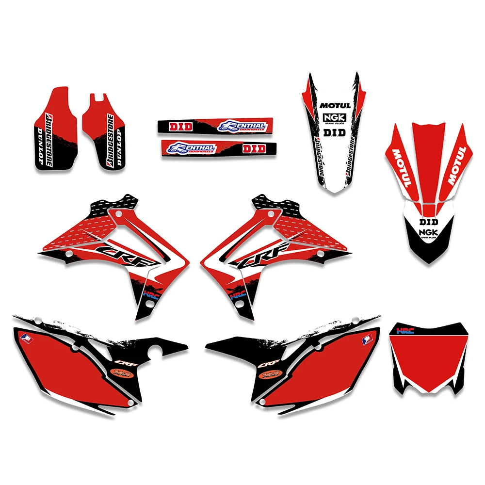 Команда графика наклейки для Honda CRF450R CRF450 2013- CRF250R CRF250 CRF 250 450 250R 450R