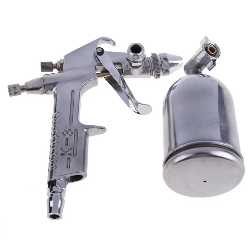 Spray Gun Sprayer Air Brush Alloy Painting Paint Tool 125ml Gravity Feeding Airbrush Penumatic Furniture For Painting Cars