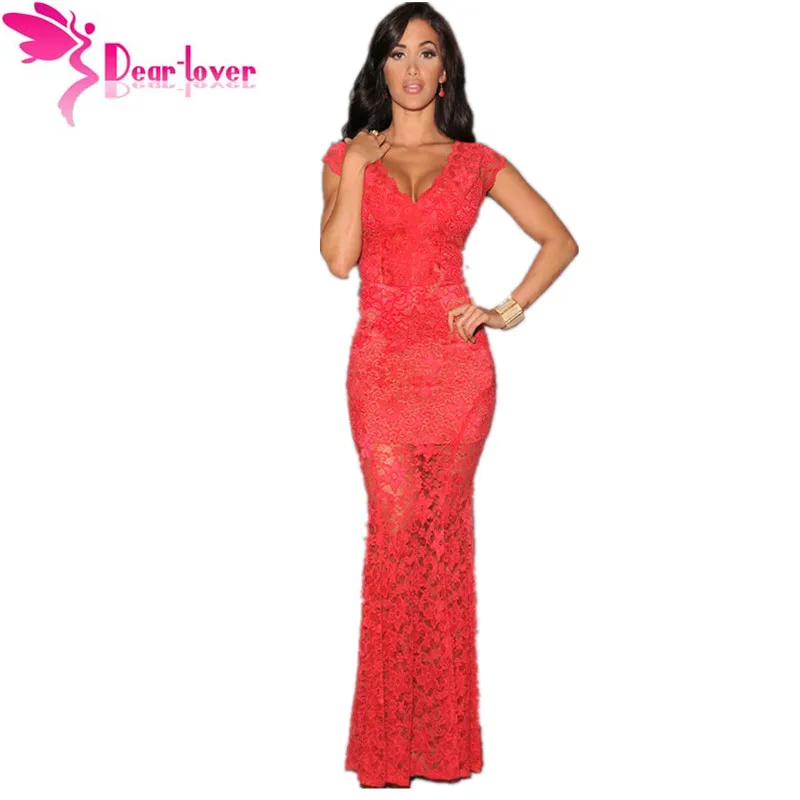Dear Lover font b Vintage b font Orchid Lace Nude Illusion V neck Low Back Sexy