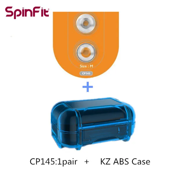 DUNU SpinFit CP145 наушники-вкладыши запатентованные на 360 градусов без вращения наконечники для ушей силиконовые наконечники для ушей 4,5 мм диаметр сопла CP100M CP800M - Цвет: M AND CASE