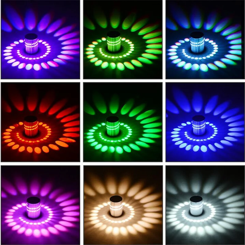 Современный светодиодный потолочный светильник 3 Вт RGB настенное бра для