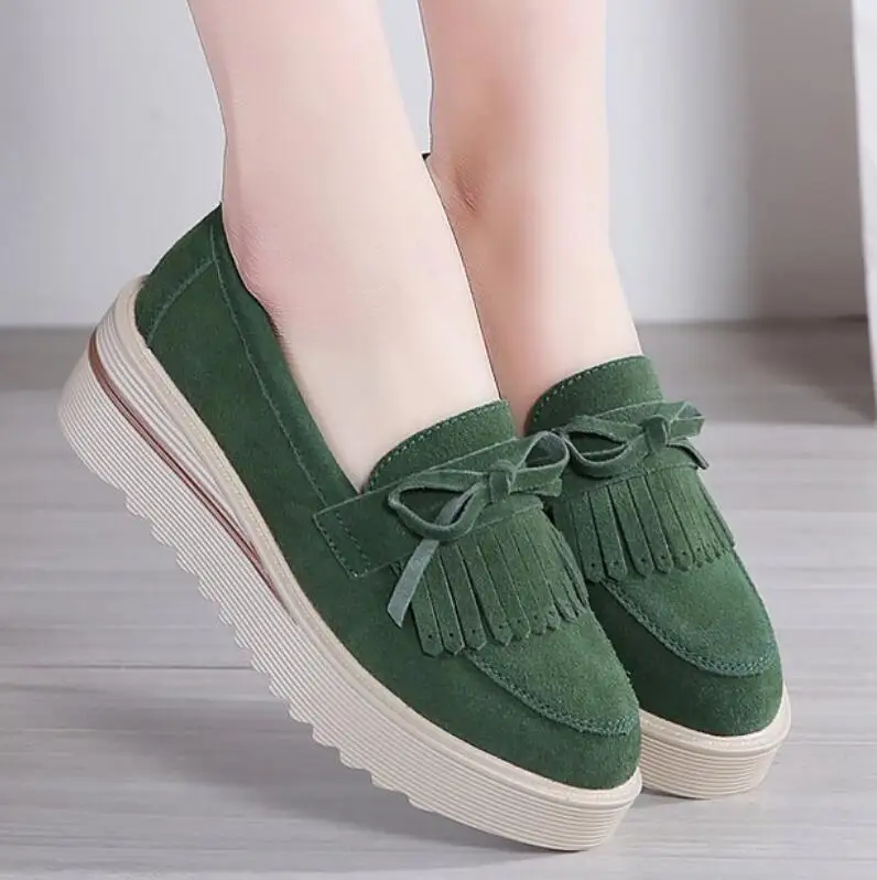 

women chunky high heels pumps zapatos mujer wedge shoes woman platform slip on loafers chaussure femme D33339 zapatos mujer