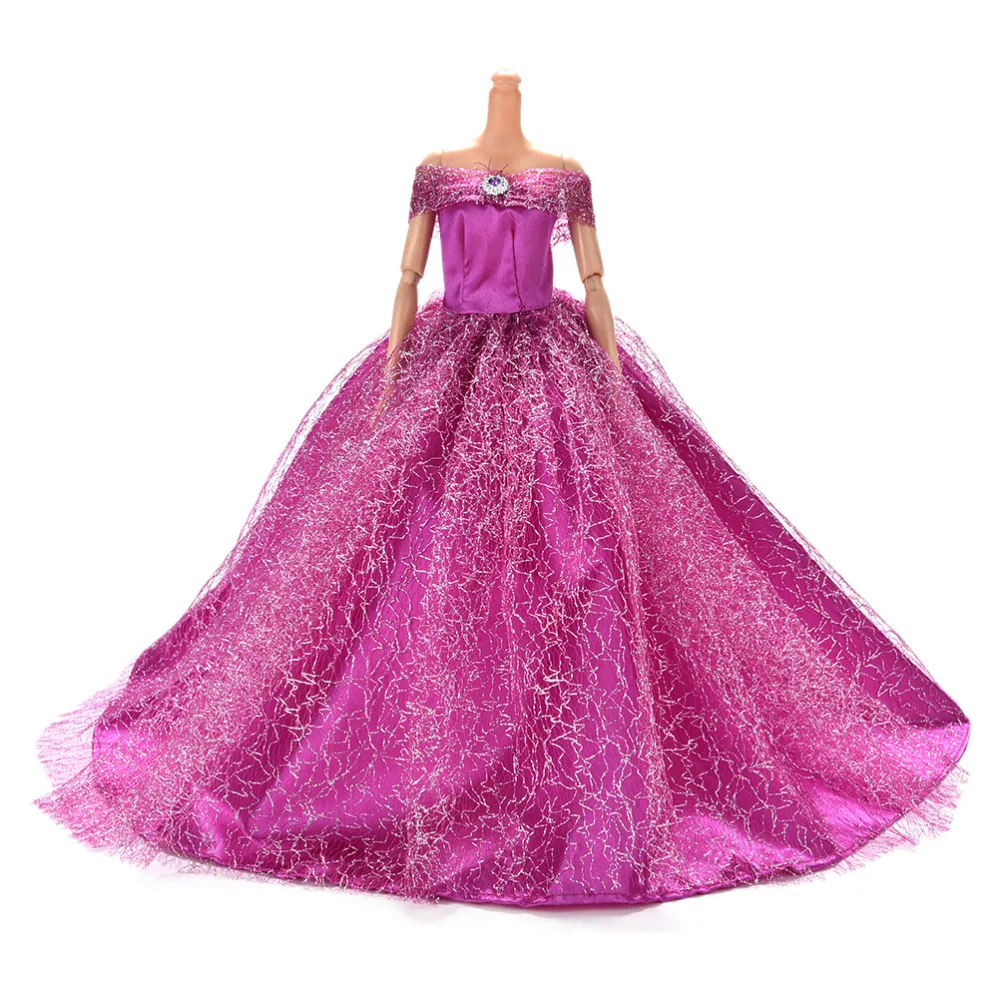 

Hot 7 Colors Available High Quality Handmake Wedding Princess Dress Elegant Clothing Gown For for Doll Dresses