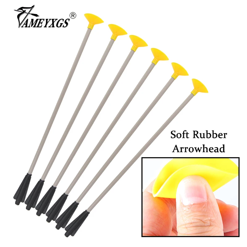 

12pcs Archery Children Shooting Sucker Arrows Crossbow Shot Game Kids Archery Toy Safety Soft Rubber Suction Cup Arrowheads