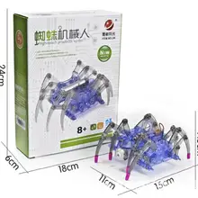 Электрический робот паук игрушка DIY Развивающие игрушки Собирает игрушки наборы для детей научный эксперимент игрушки