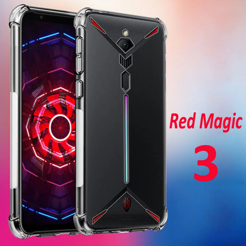 Противоударный чехол с воздушной подушкой для zte Nubia Red Magic 3 NX629J, силиконовый чехол для телефона, красный Magic3, красный Magic3, чехол s, корпус