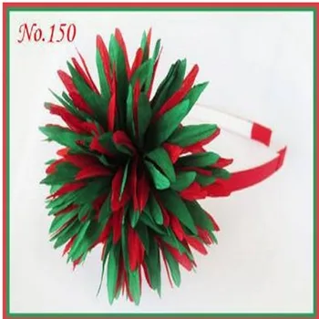 

100 pcs Headband 3.75-4.5" Silk C- Flower With Clip Hair Accessories Retail Wholesale Fashion Boutique
