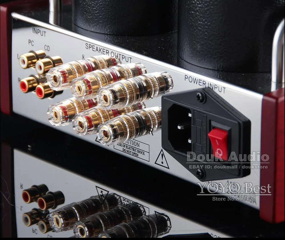 Вакуумный трубный усилитель Douk Audio Mini 6P14 и EL84 HiFi одинарный встроенный