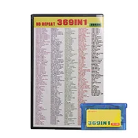 

32 Bit Handheld Console Video Game Cartridge Console Card 369 IN 1 English Language US Version