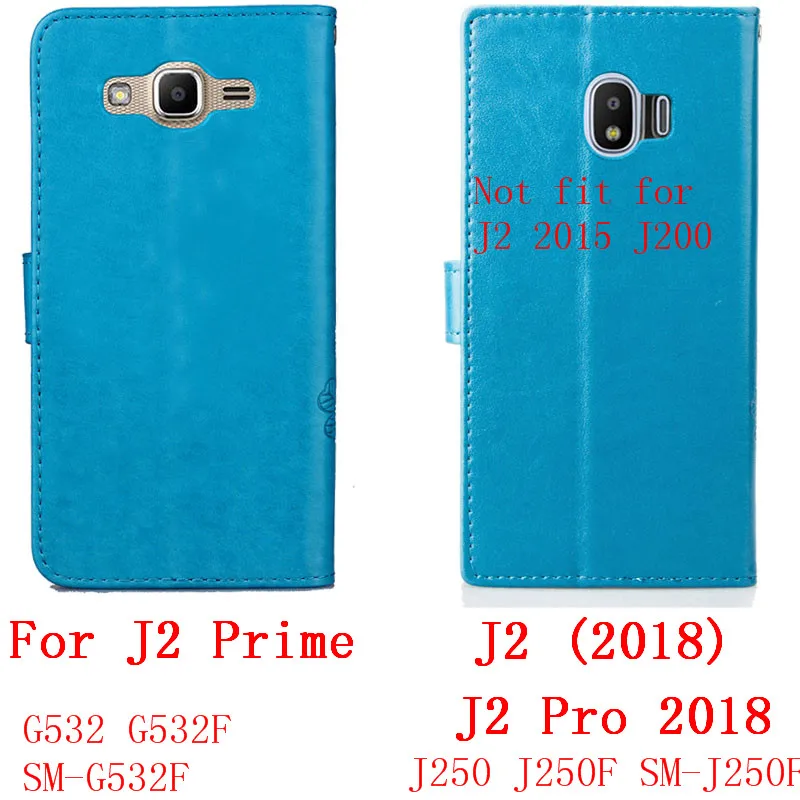 Чехол для Samsung J2 2018 кожаный чехол бумажник с откидной крышкой Galaxy Prime G532F/J2