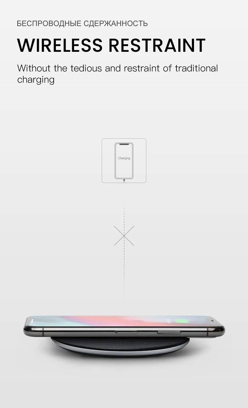 IONCT Qi Беспроводное зарядное устройство для iPhone X XR XS Max 8 USB Беспроводная зарядка для samsung Xiaomi huawei зарядное устройство для телефона беспроводной коврик