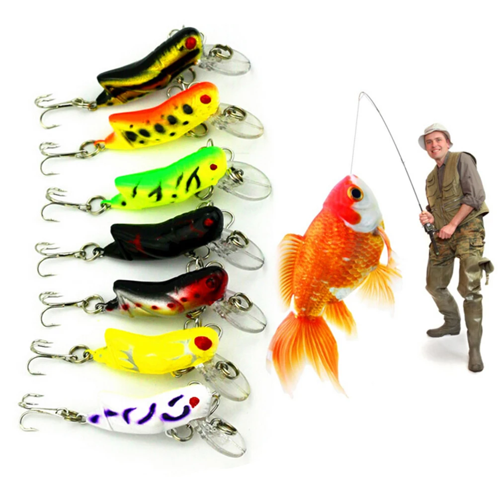 7PCS 4.5cm 4g insects Fishing Lures Sea fishing Tackle