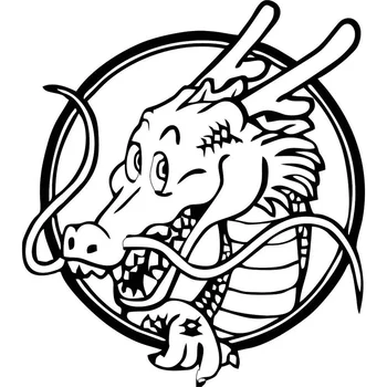 

13.3cm*15cm Dragon Ball Interesting Vinyl Car-styling Motorcycle Decal Car Sticker Black Silver S6-2926