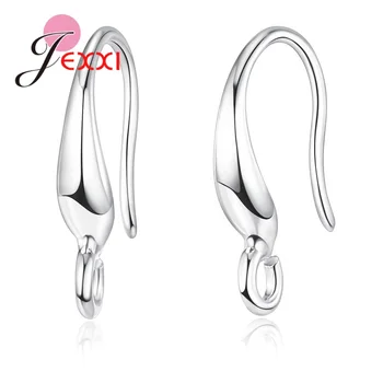 

100pcs Jewelry Components 925 Sterling Silver Earrings Hooks for Women DIY Jewelry Findings Parts Accessories