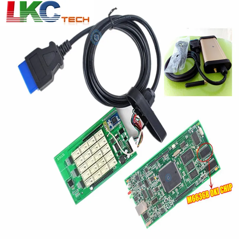 

10pcs/lot DHL Free TCS CDP +OKI (M6636B OKI Chip) Newest version 2016.00 Diagnostic Tool For Cars & Trucks