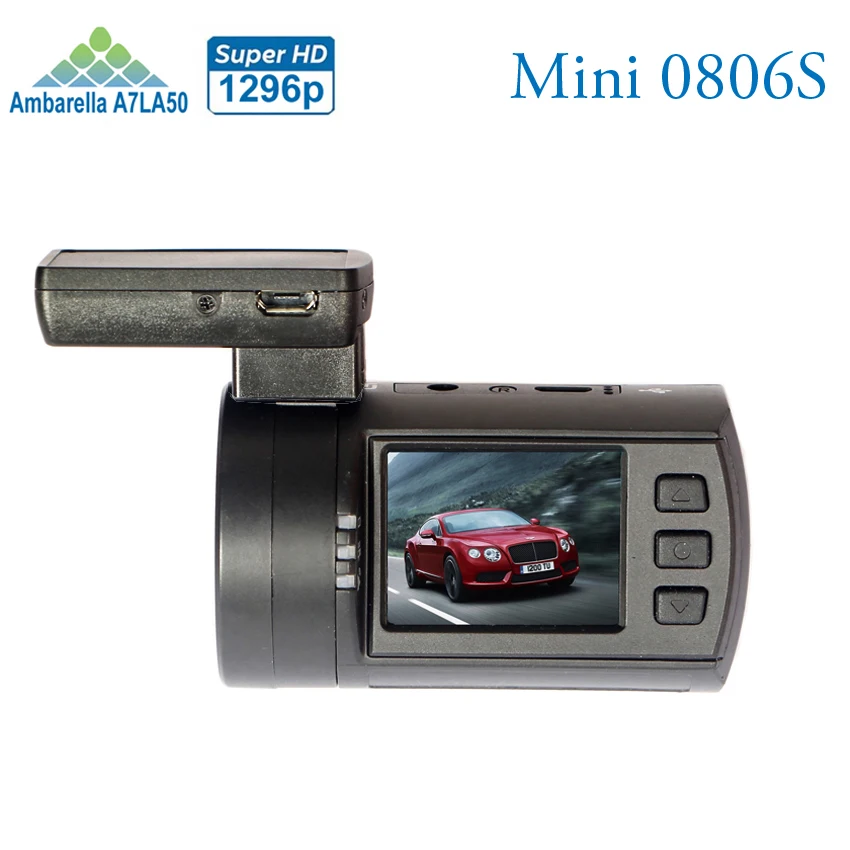 Новые обновления мини 0806 S Авто Даш Камера видеорегистратор Ambarella A7 1296 P 1080 HDR