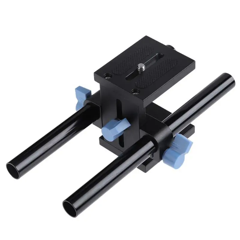 

Alloyseed 15mm Photo Studio DSLR Rig Camera Tripod Head Guide Rail Mount Quick Release Plate For Camera Photography Studios