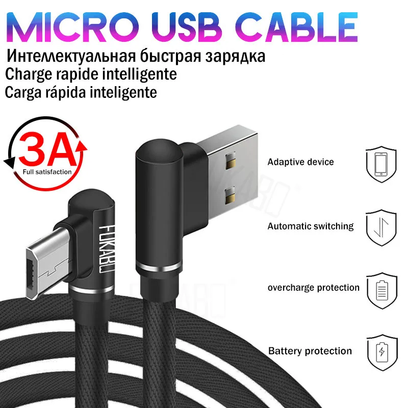 3а USB микро игровой кабель для быстрой зарядки для samsung Galaxy A7 S7 USB кабель для huawei Honor xiaomi Android кабели для мобильных телефонов шнур