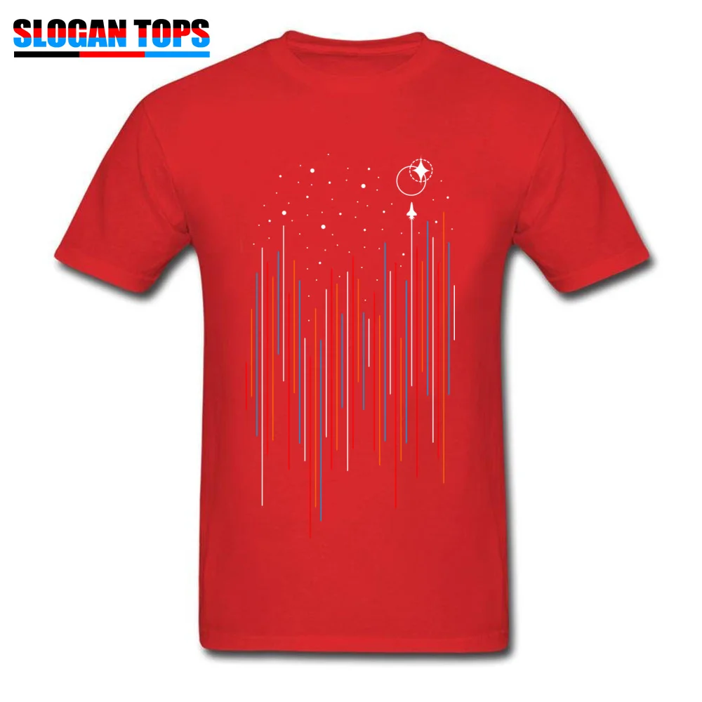 Thorugh The Cosmic Rays 2018 Discount Design T-Shirt O Neck 100% Cotton Short Sleeve Tops Shirts for Men Tops T Shirt Autumn Thorugh The Cosmic Rays red
