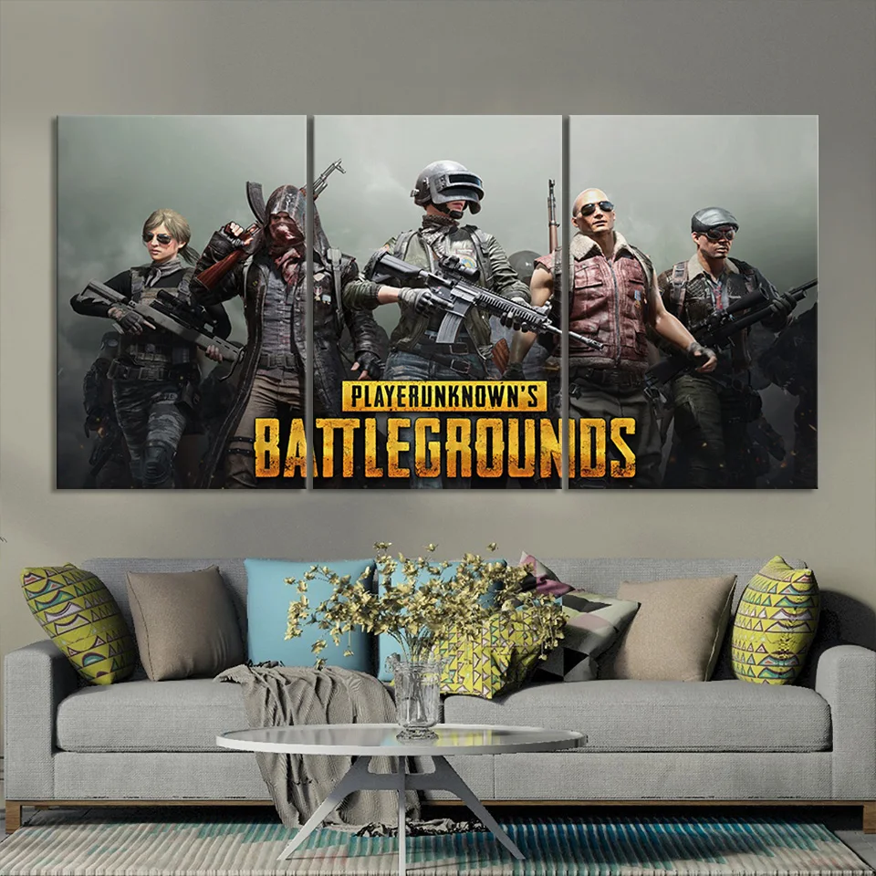 Аксессуары для видеоигр PUBG 3 шт. Постер настенное художественное изображение