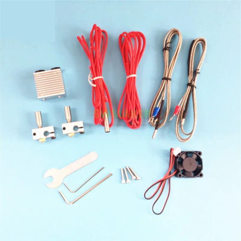 

Chimera Plus + Двойная Экструзионная головка 2 в 2 out V6 hotend комплект с кабелем термопары и обновленной головкой для деталей 3D-принтера