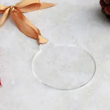 Круглые рождественские украшения, пользовательские круглые орнаменты, рождественские украшения на заказ, акриловые рисунки, акрил