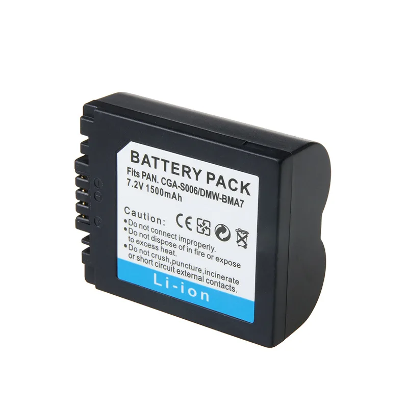 

GTF 1500mAH S006E Li-ion Battery For Panasonic Lumix DMC-FZ7 FZ8 FZ18 FZ35 FZ28 FZ38 FZ30 Camera Replacement Batteria