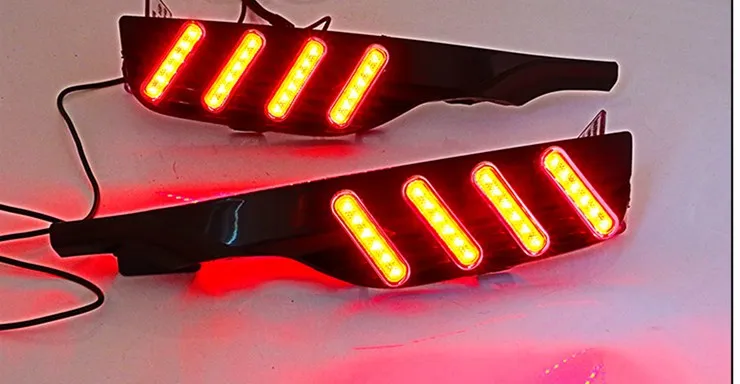 

eOsuns Rear Bumper tail light fog lamp Brake Lights daytime running for Honda fit 2018