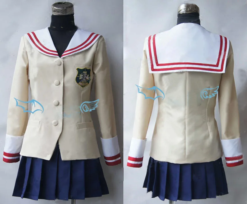 CLANNAD Furukawa Nagisa Cosplay Costume Halloween Party School Uniforms Custom Made Free Shipping | Тематическая одежда и
