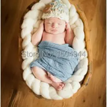 300 г/шт. шерсть веревочная корзинка наполнитель волокно одеяло, корзина, наполнитель новорожденный реквизит для фотосъемки ребенок душ подарок