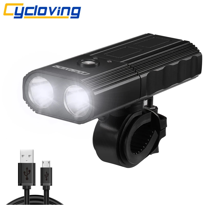 Cycloving C268 велосипедный фонарь 2LED велосипедные фары 4 режима Водонепроницаемый IPX3