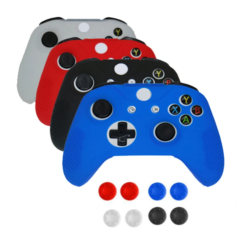 

For Microsoft Xbox One S Soft Silicone Rubber Skin Controller Protection Skin Protective Shell Silicone Rubber Cover Case
