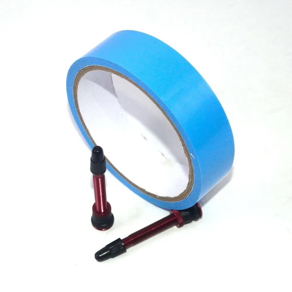 

Tubeless tape & valve kits 58mm MTB Road Bike No Tubes Valve Tubeless Presta valve,super light alloy valve,tubeless rim tape